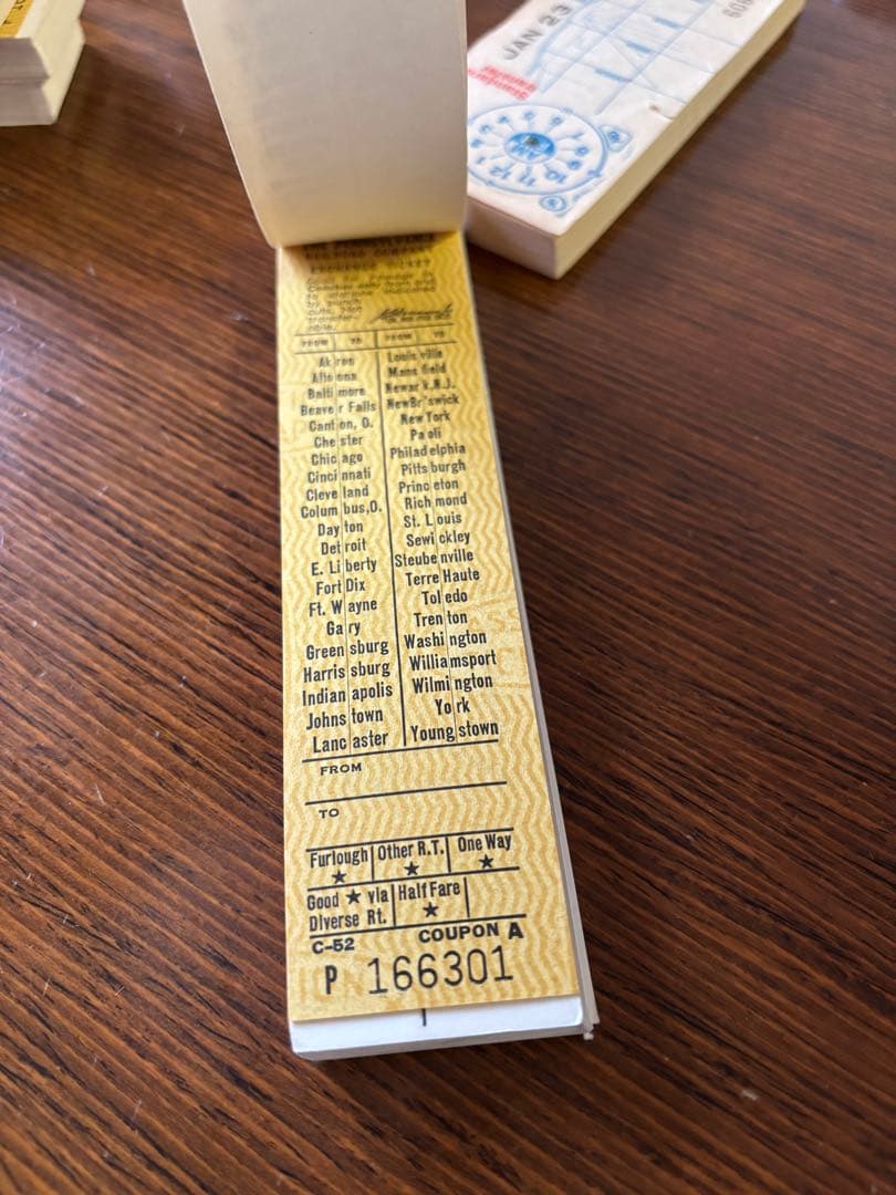 海外紙物　ヴィンテージ チケット　2種セット　ラスト