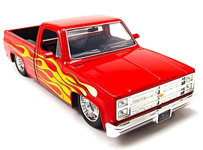 ミニカー JADA Mijo 1/24 1985 CHEVROLET C-10 RED