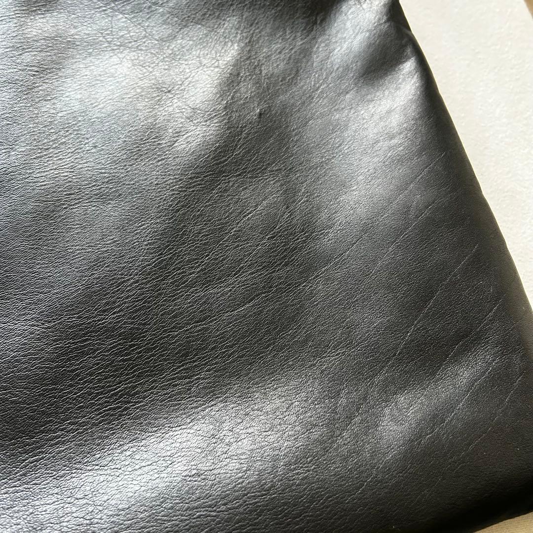 美品★ タイドウェイ似 高級黒レザーワンショルバッグ　作家さん作オーダー品