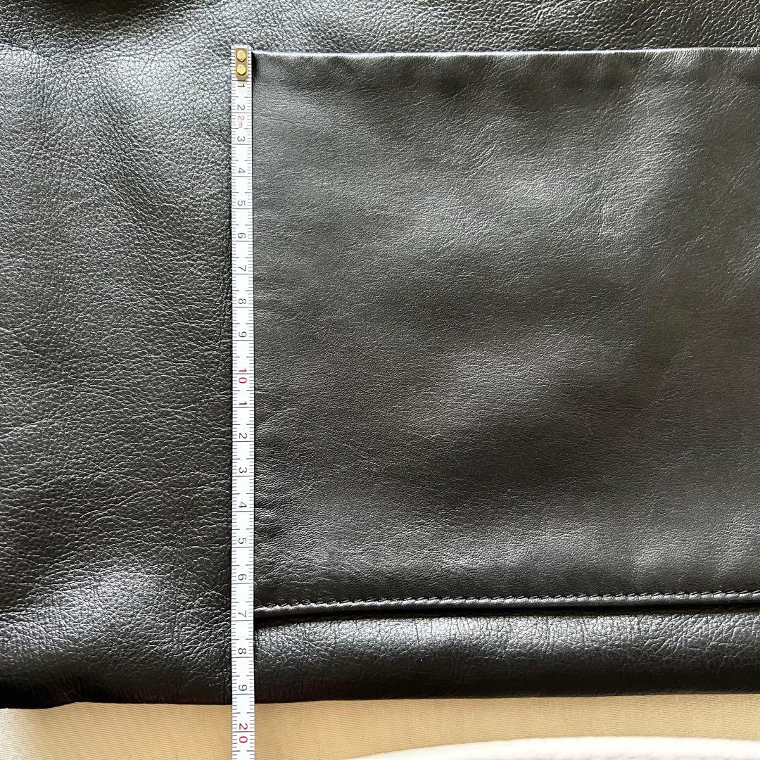 美品★ タイドウェイ似 高級黒レザーワンショルバッグ　作家さん作オーダー品
