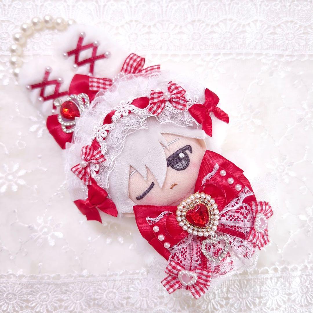 いつぬい　ぬい服　着ぐるみ　うさぎ　赤　白　ロリータ　あんスタ　ちびぐるみ