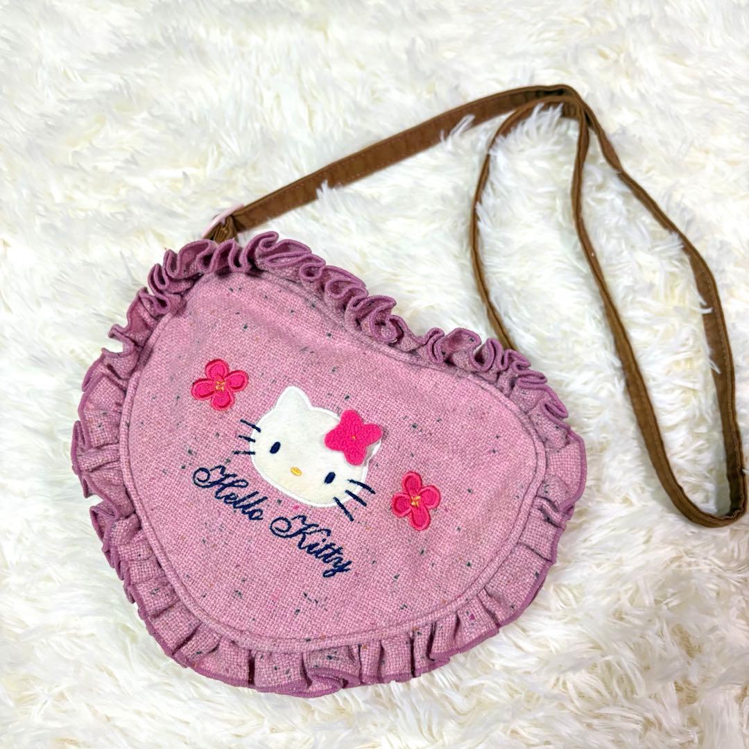 レア　ハローキティ ショルダーバッグ ハート　平成　2003 Y2K