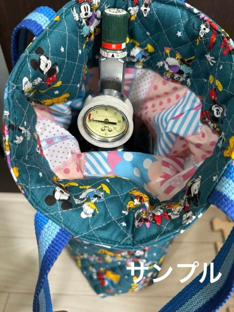 酸素ボンベ入れトートバッグ☆オーダーメイド☆柄はお好きなものをお探しします♪