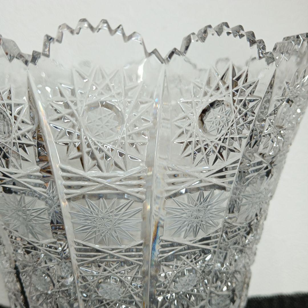 ボヘミアクリスタル クリスタル 花瓶 花入
