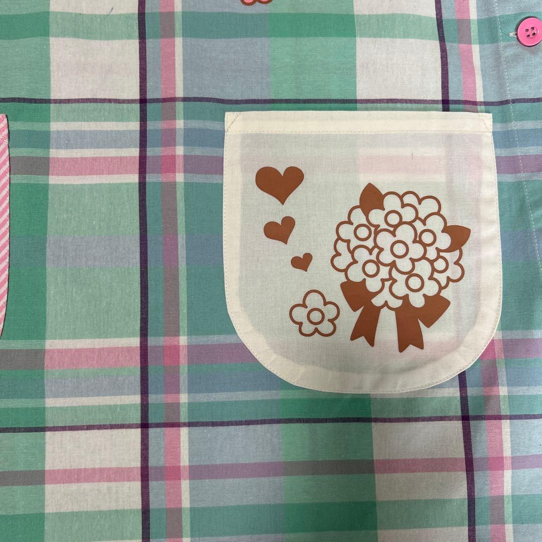 フレーベル館限定販売　大人気　こきんちゃん　エプロン　フラワー　フリーサイズ