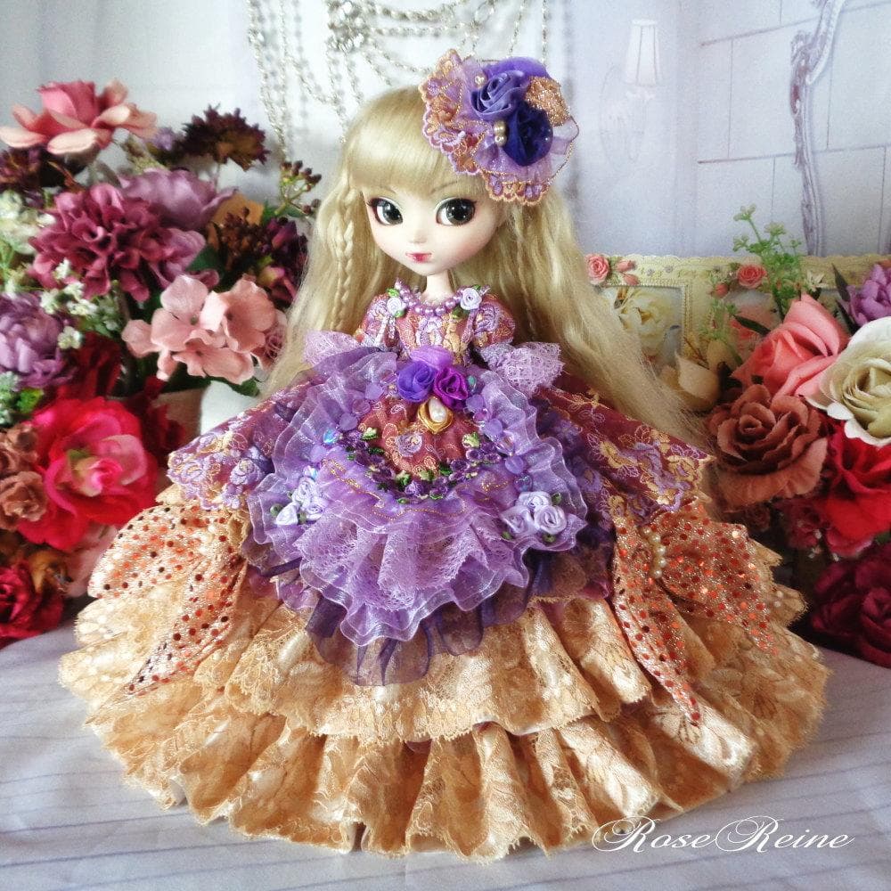 ★春祭特価！マリーアントワネット エレガントゴールドの豪華フリルドールドレス
