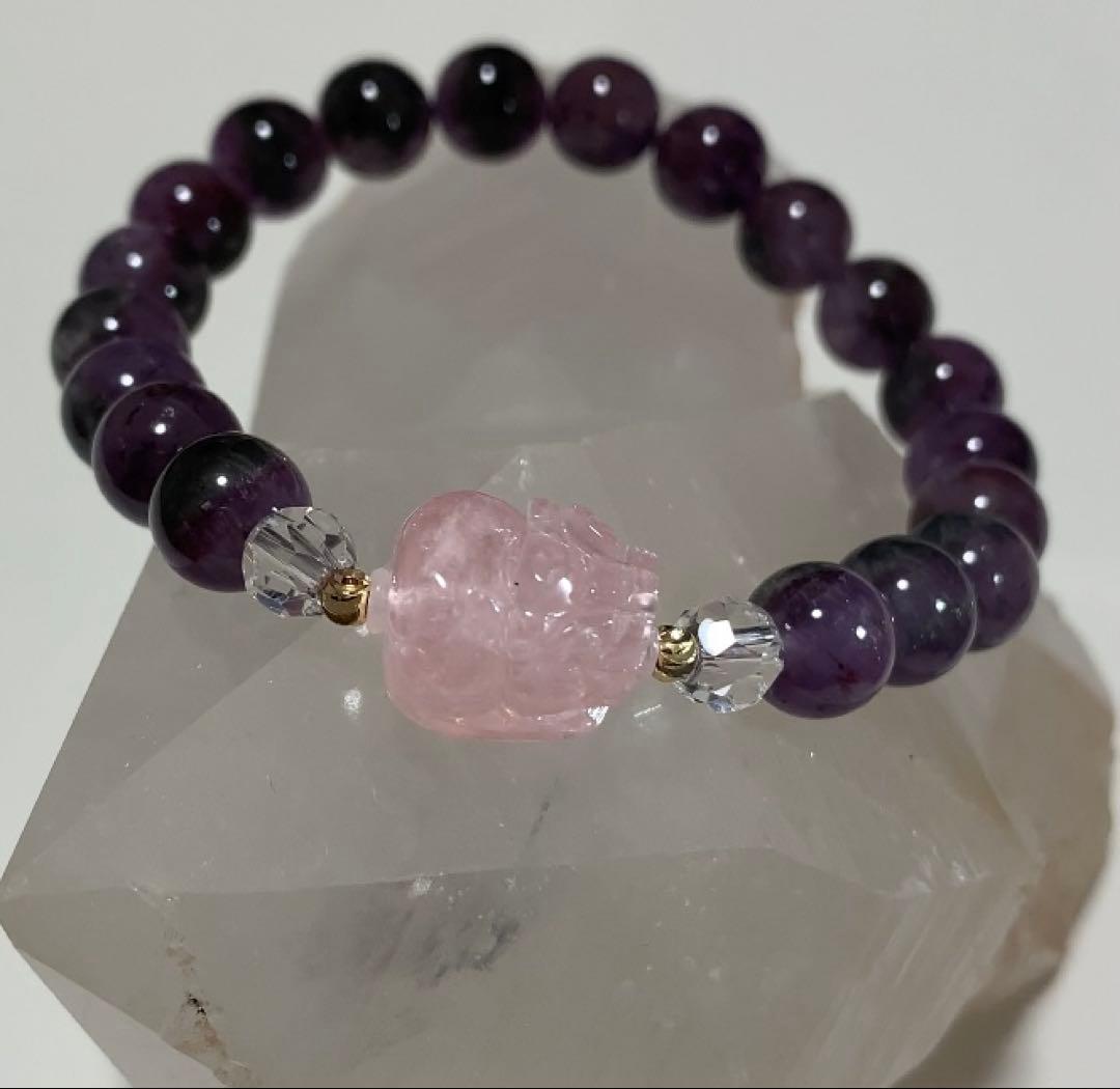 オーラライト23　モルガナイト 貔貅　ブレスレット