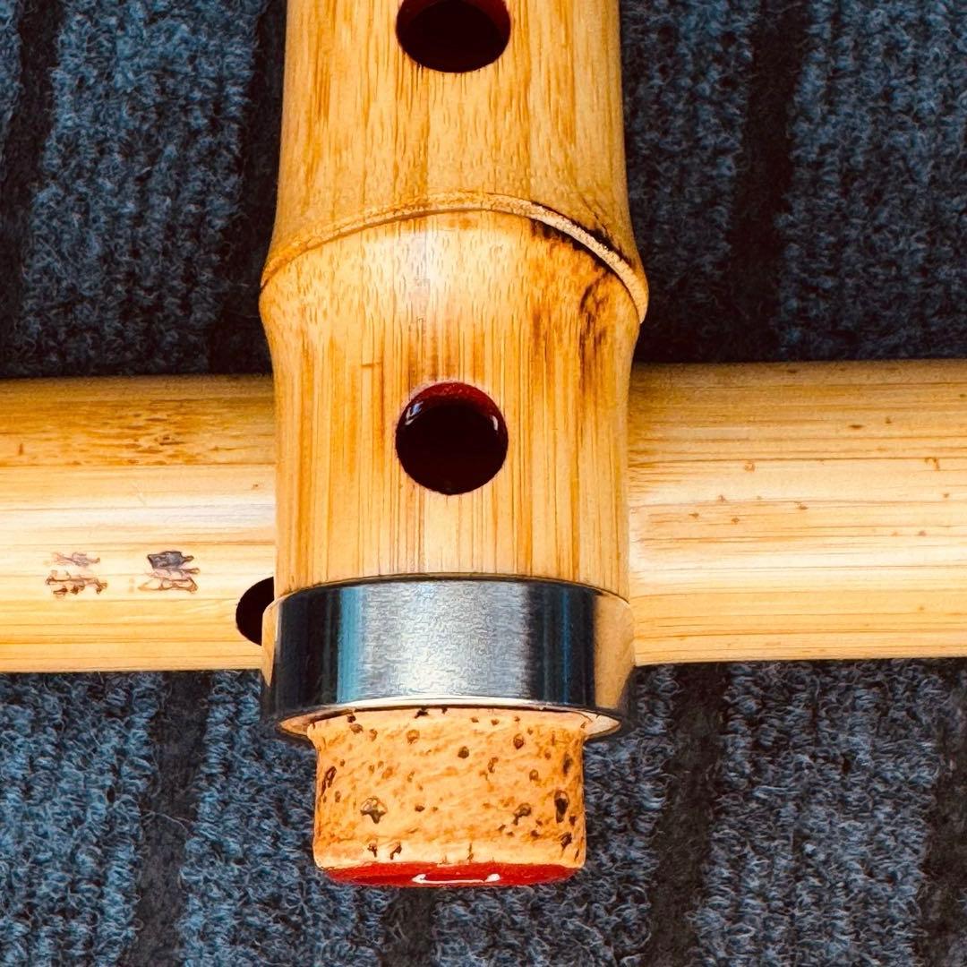 尺八 高級合竹曲管 蝴蝶 １尺４寸管(F♯)