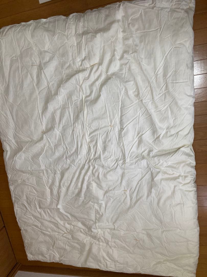 【新品未使用】綿布団　カバー付き 掛け布団　綿ふとん 綿掛布団