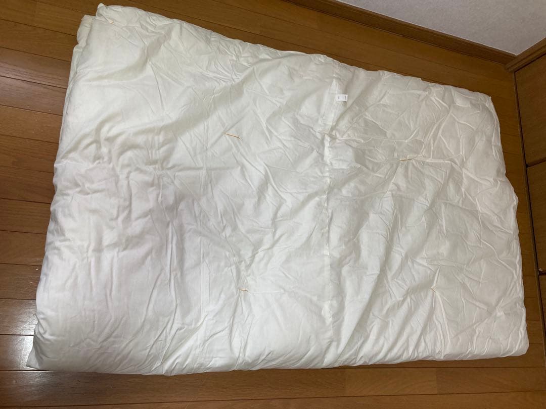 【新品未使用】綿布団　カバー付き 掛け布団　綿ふとん 綿掛布団