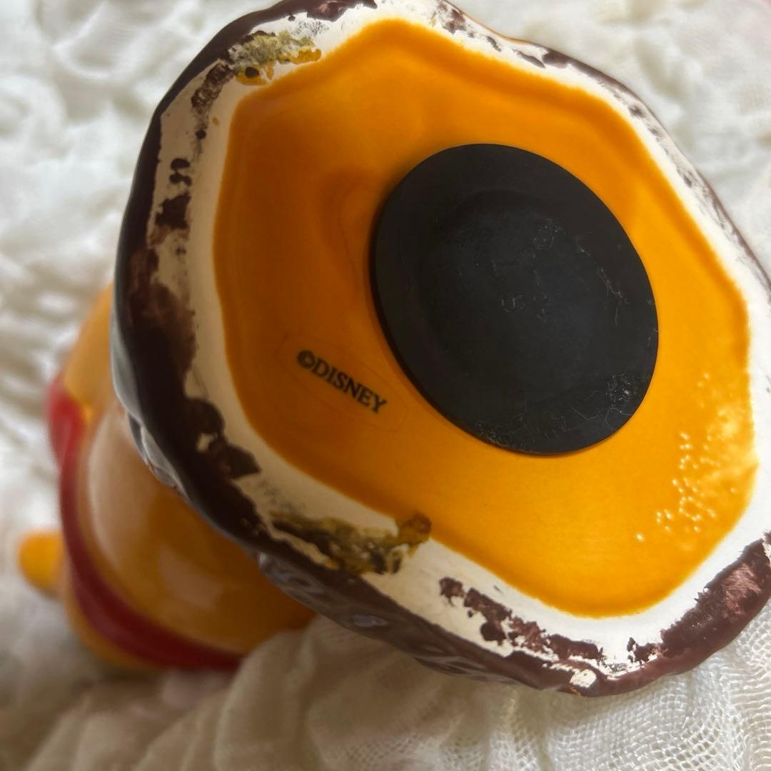 レトロ くまのプーさん 陶器 貯金箱 置物