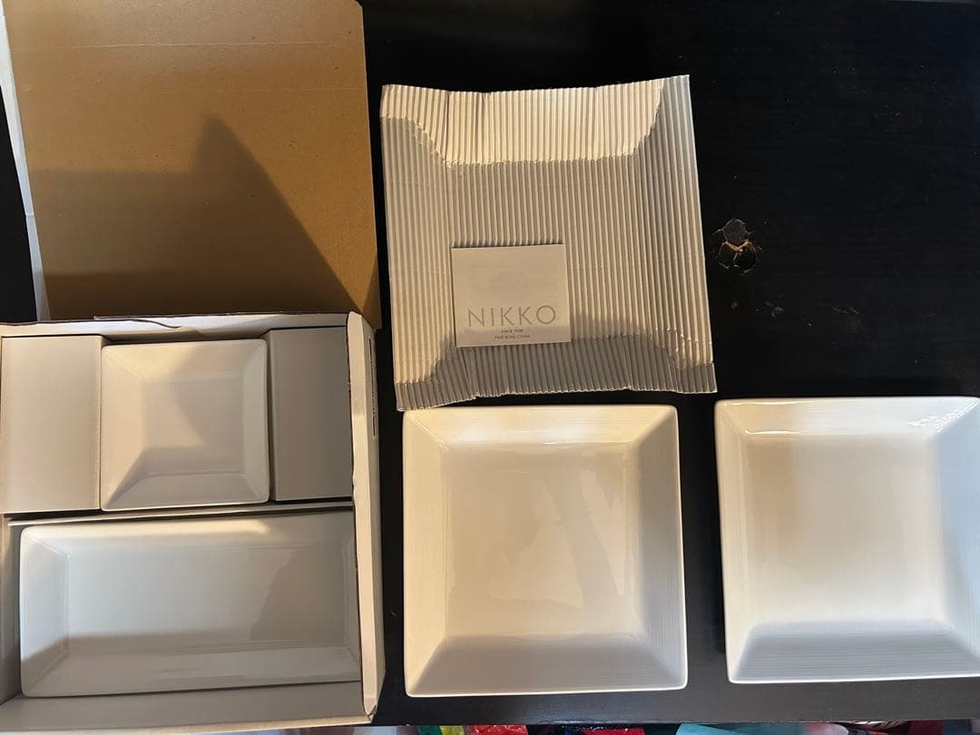 Tupperware ミッコースクエアテーブルウェア 皿2個セット