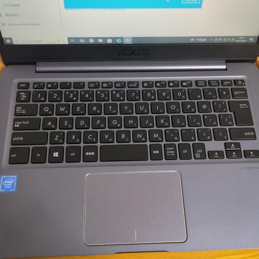ASUS ノートPC グレー Intel搭載 本体