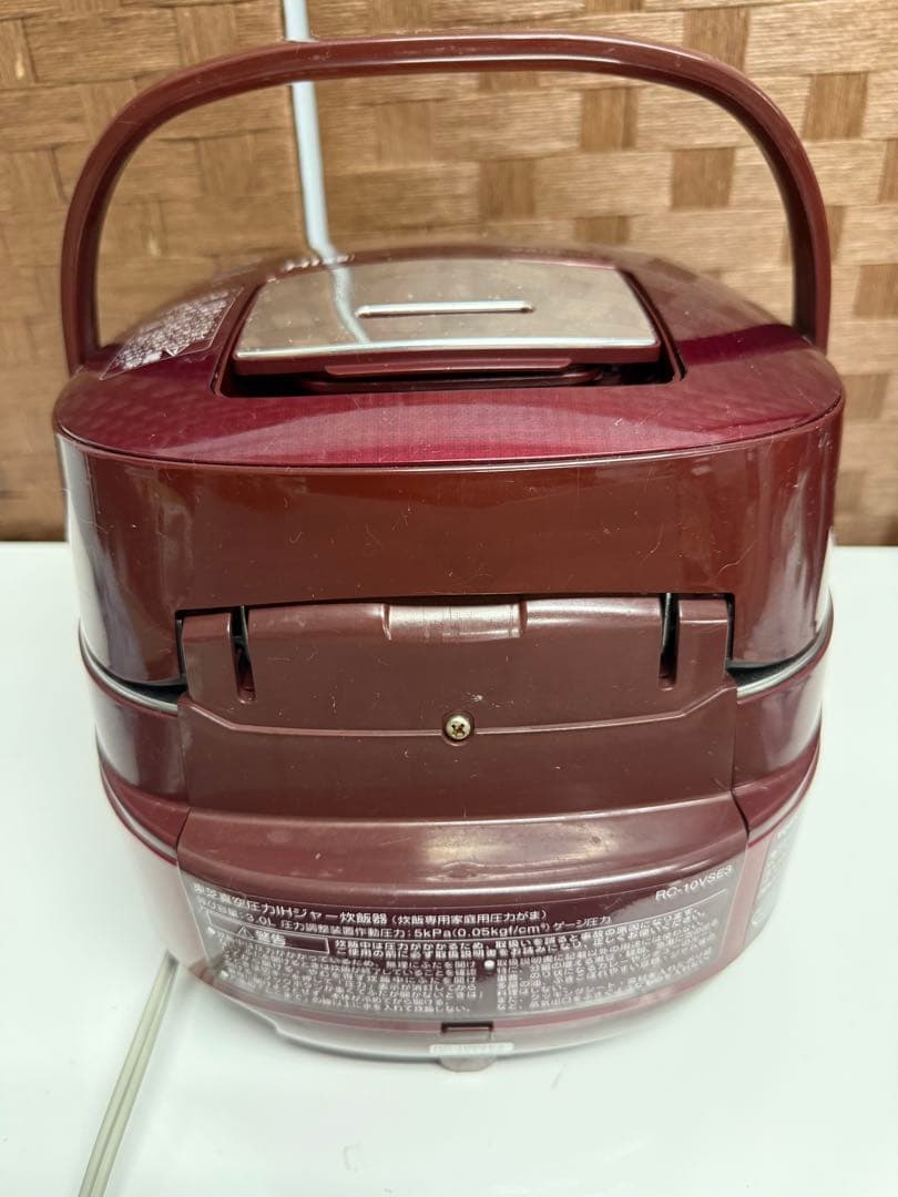 東芝製 RC-10VSE3 IH炊飯器 1.0L 炊飯専用家庭用圧力がま