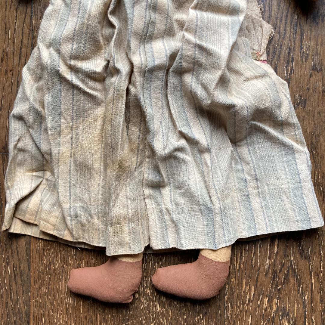 毛塚千代さん 体長48cm ヴィンテージ ドール グランマ ハンドメイド 人形