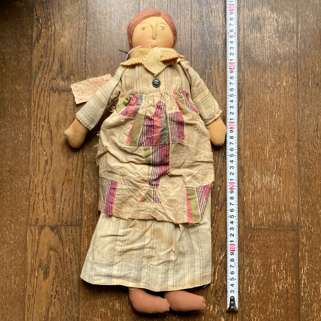 毛塚千代さん 体長48cm ヴィンテージ ドール グランマ ハンドメイド 人形