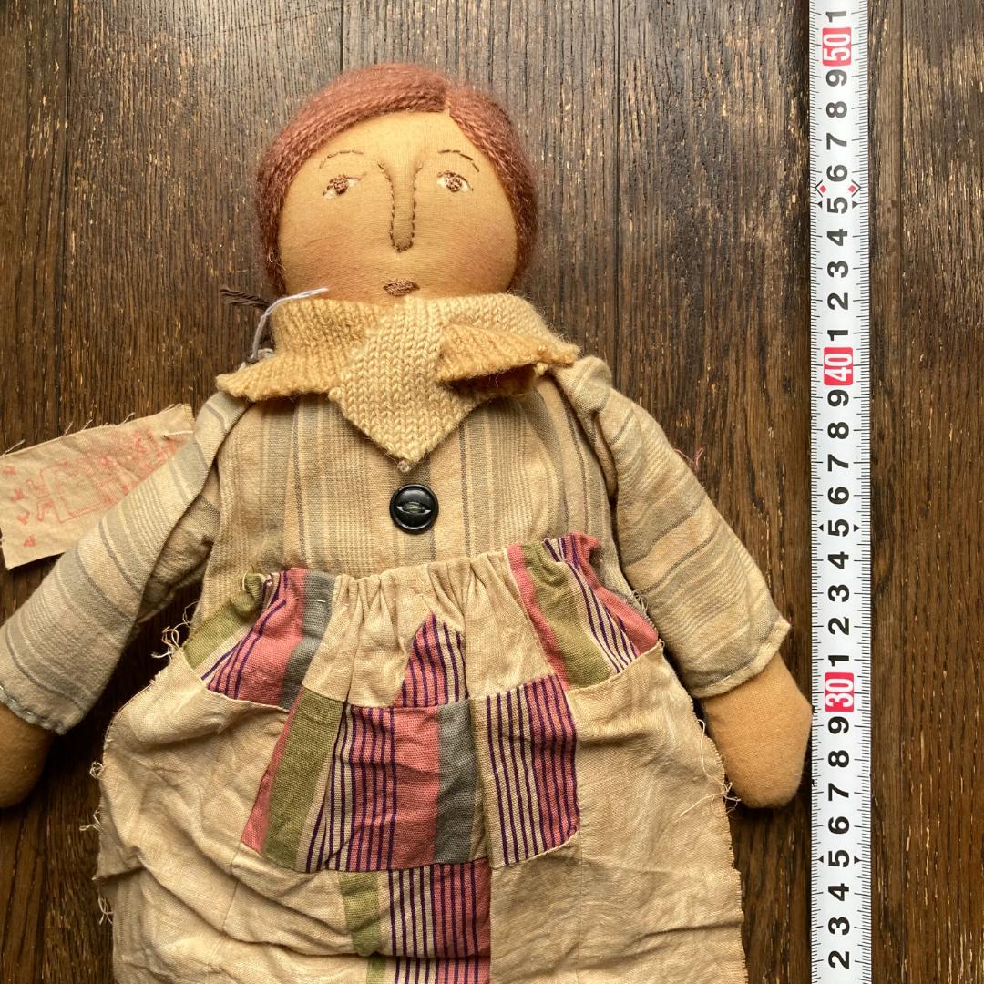 毛塚千代さん 体長48cm ヴィンテージ ドール グランマ ハンドメイド 人形