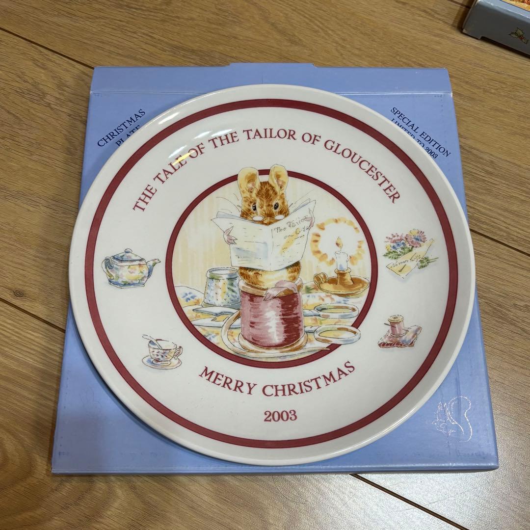 未使用品　ウェッジウッド社　ピーターラビット　クリスマスプレート　5枚セット