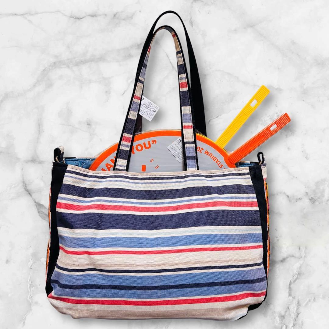 ☆大宮SK風 ダッフィー風 トートバッグ 大野智 二宮和也 参戦バッグ 青黄☆