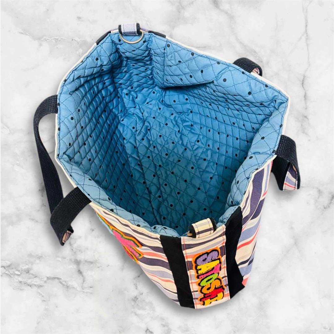 ☆大宮SK風 ダッフィー風 トートバッグ 大野智 二宮和也 参戦バッグ 青黄☆