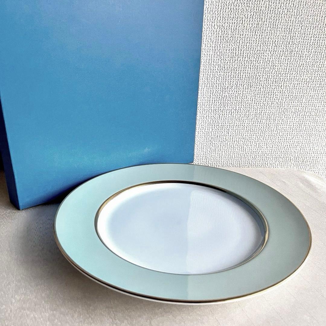 『1/31期間限定値引き』新品未使用★シャビーシックなミントグリーンのディナー皿