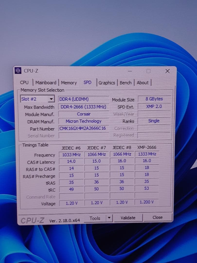 自作PC　RYZEN5 2600X・8GB・128GB・GTX950・WIN11