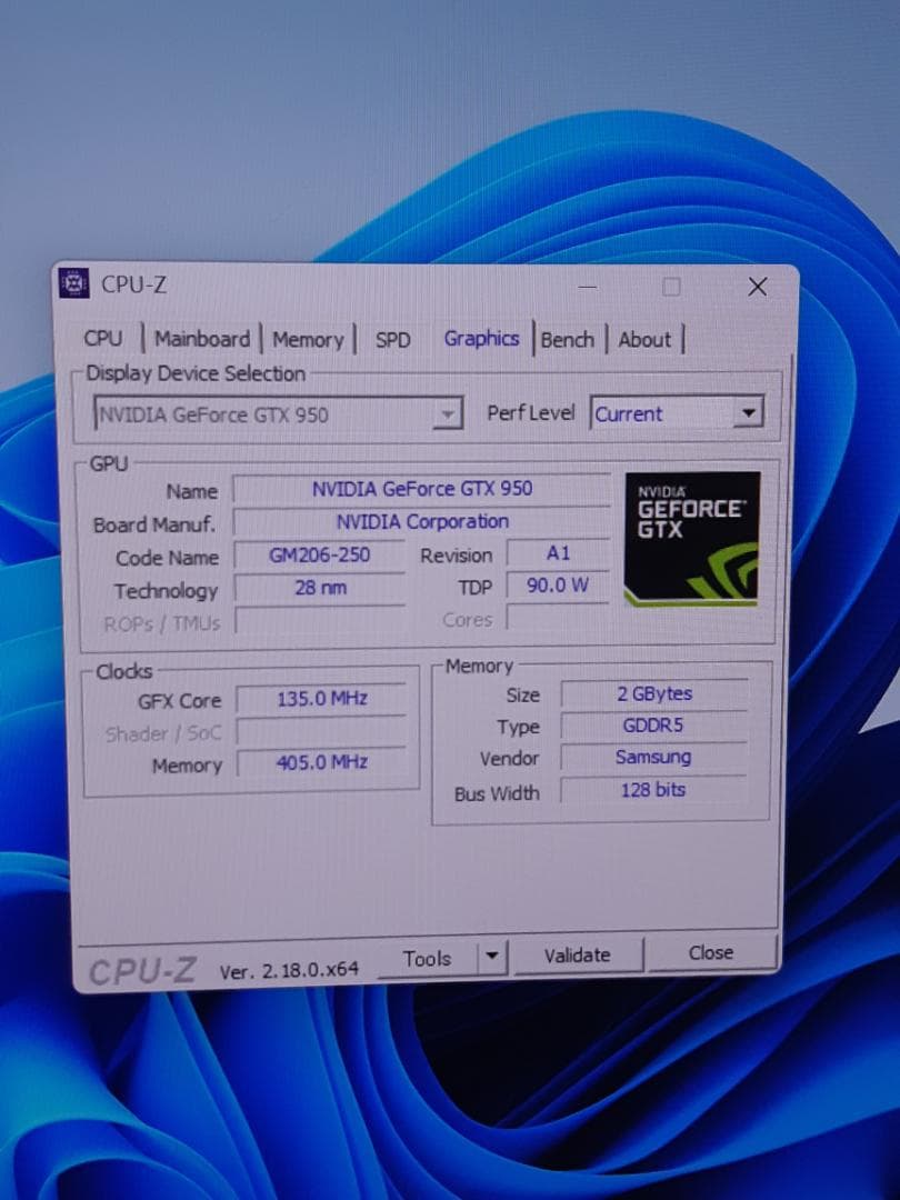 自作PC　RYZEN5 2600X・8GB・128GB・GTX950・WIN11