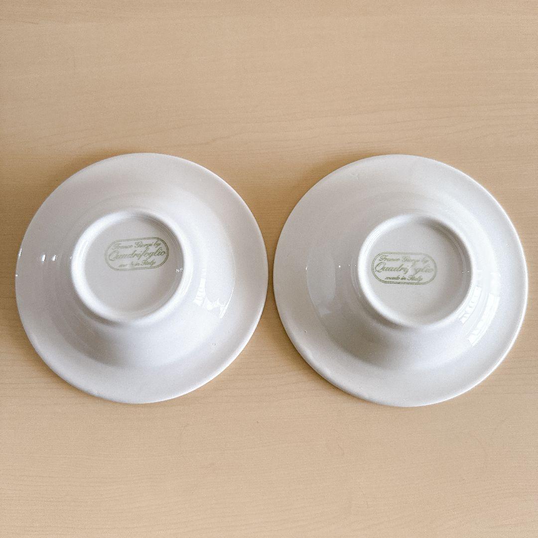 quadrifoglio フルーツ柄　深皿　イタリア製　6枚セット