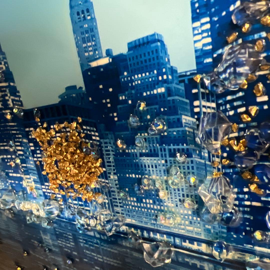 美品！壁掛け夜景絵画装飾アート