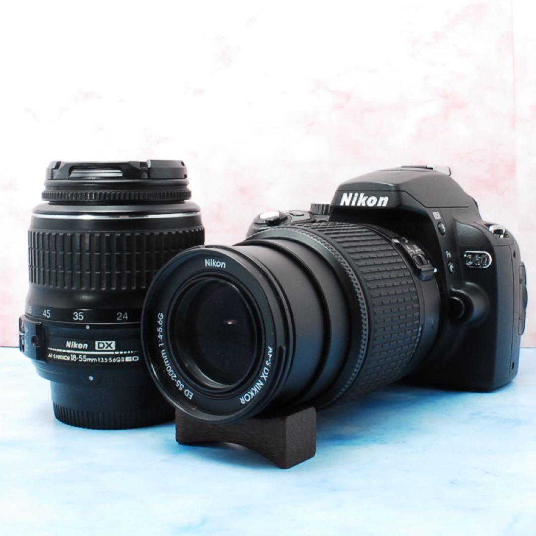 ☆Nikon D60☆Wレンズ☆小型＆軽量☆一眼レフカメラ☆初心者向けセット