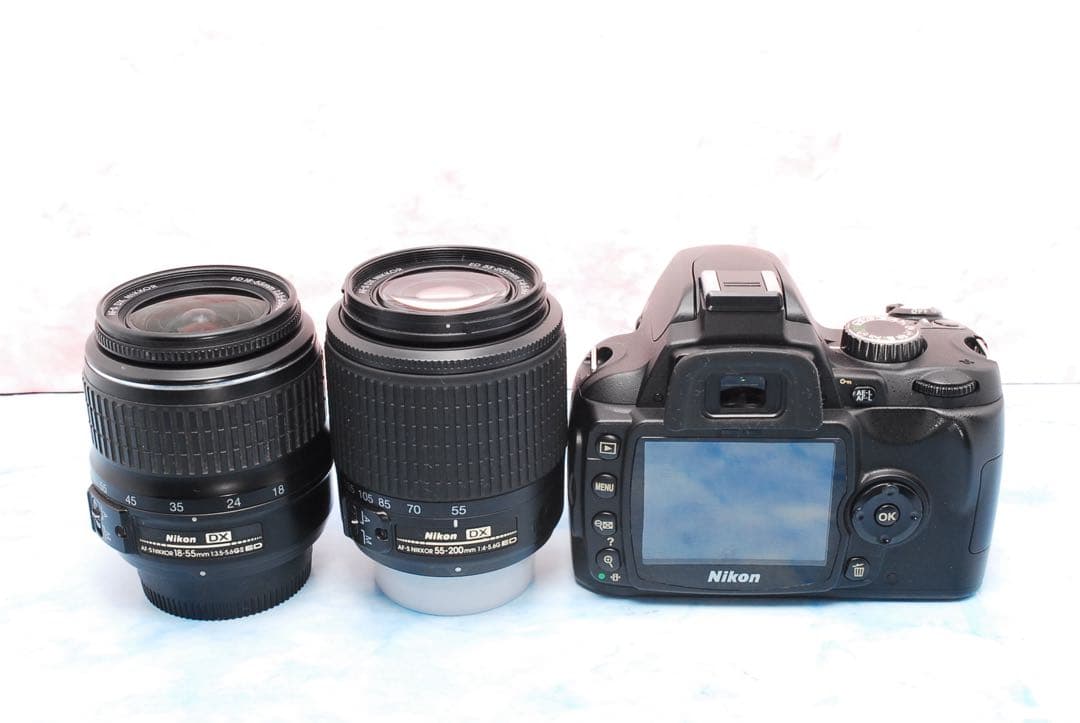 ☆Nikon D60☆Wレンズ☆小型＆軽量☆一眼レフカメラ☆初心者向けセット