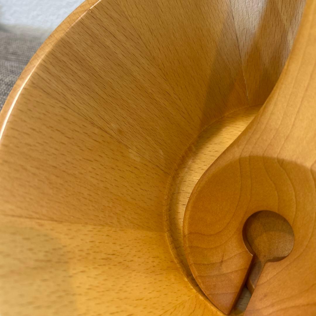 ル・クルーゼ　ウッドサラダボウル21cm トング　セット