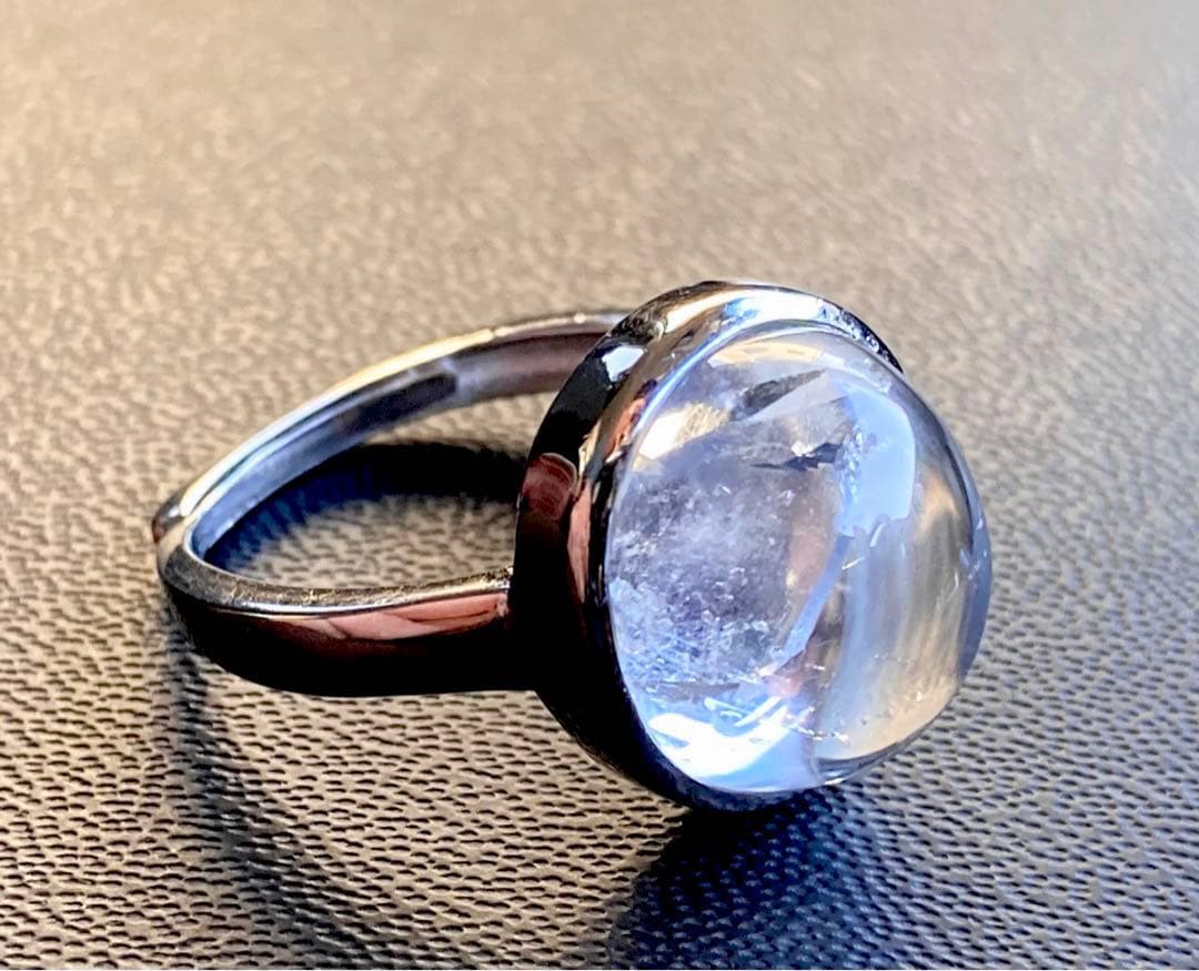 夢幻品質　秘蔵放出　ガネッシュヒマール産　虹のクォーツインクォーツ極上リング