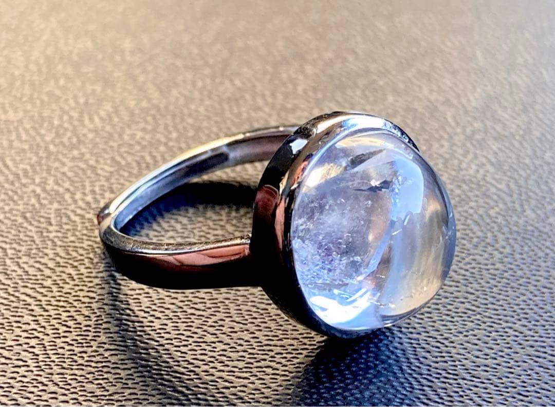 夢幻品質　秘蔵放出　ガネッシュヒマール産　虹のクォーツインクォーツ極上リング