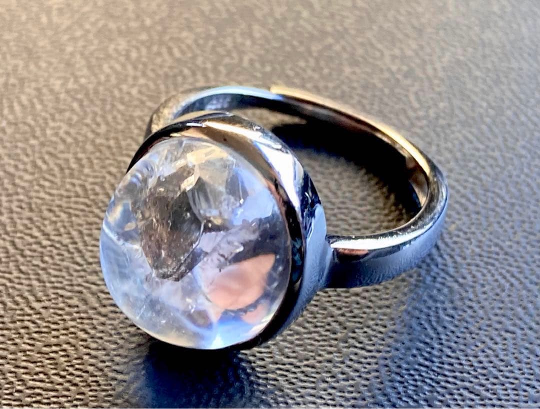 夢幻品質　秘蔵放出　ガネッシュヒマール産　虹のクォーツインクォーツ極上リング