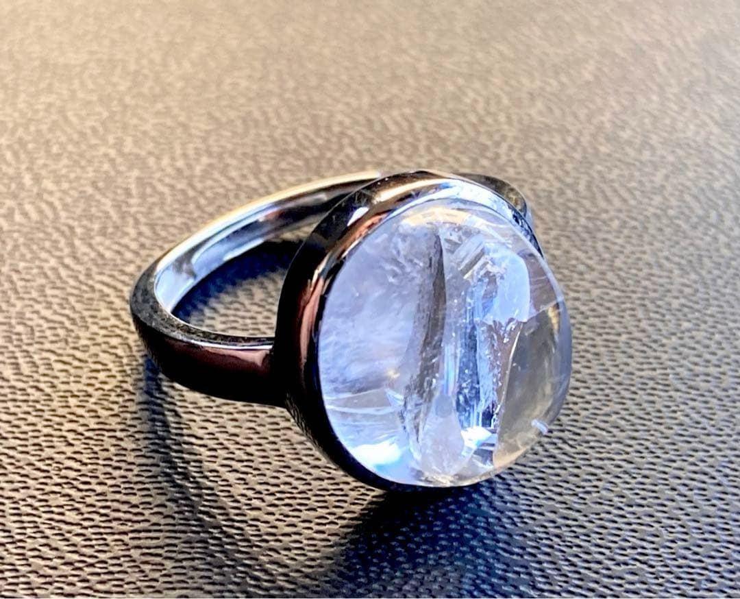 夢幻品質　秘蔵放出　ガネッシュヒマール産　虹のクォーツインクォーツ極上リング