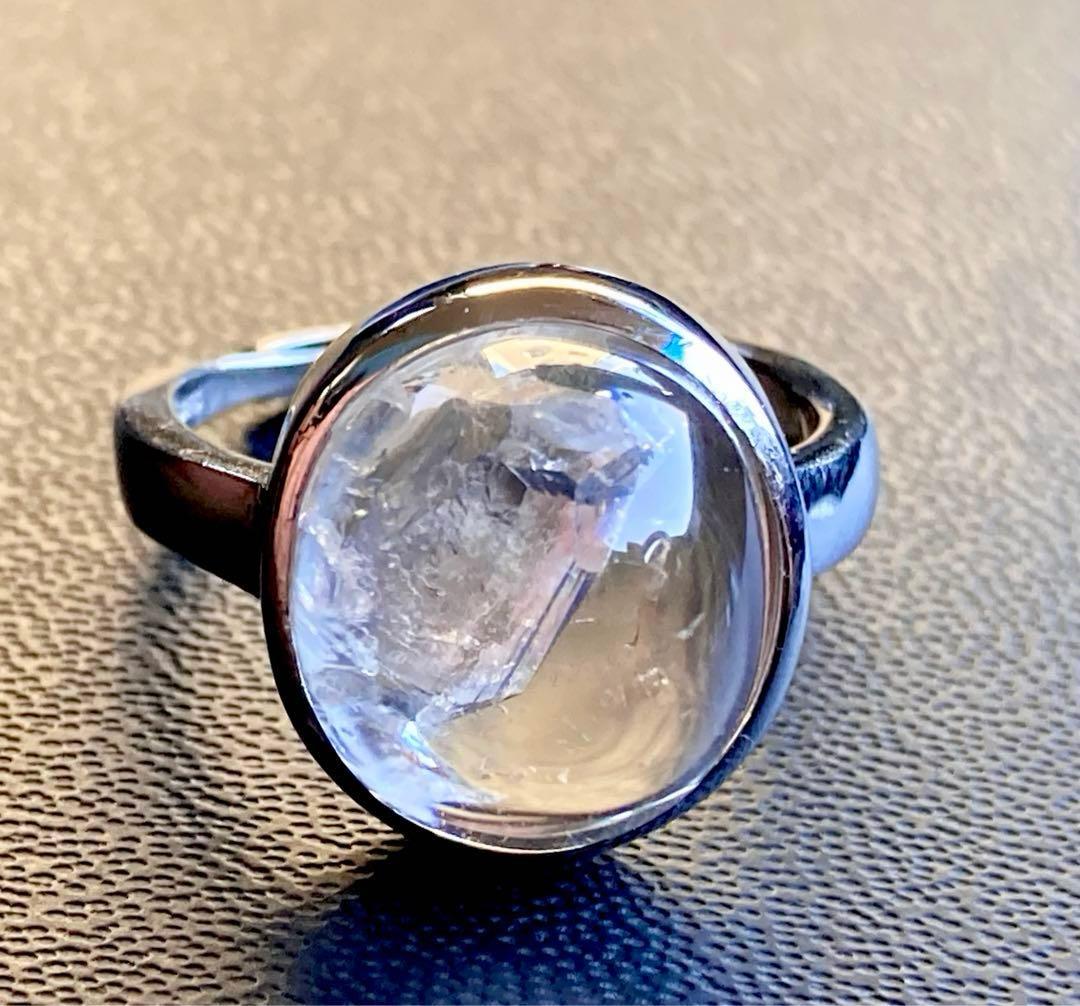夢幻品質　秘蔵放出　ガネッシュヒマール産　虹のクォーツインクォーツ極上リング
