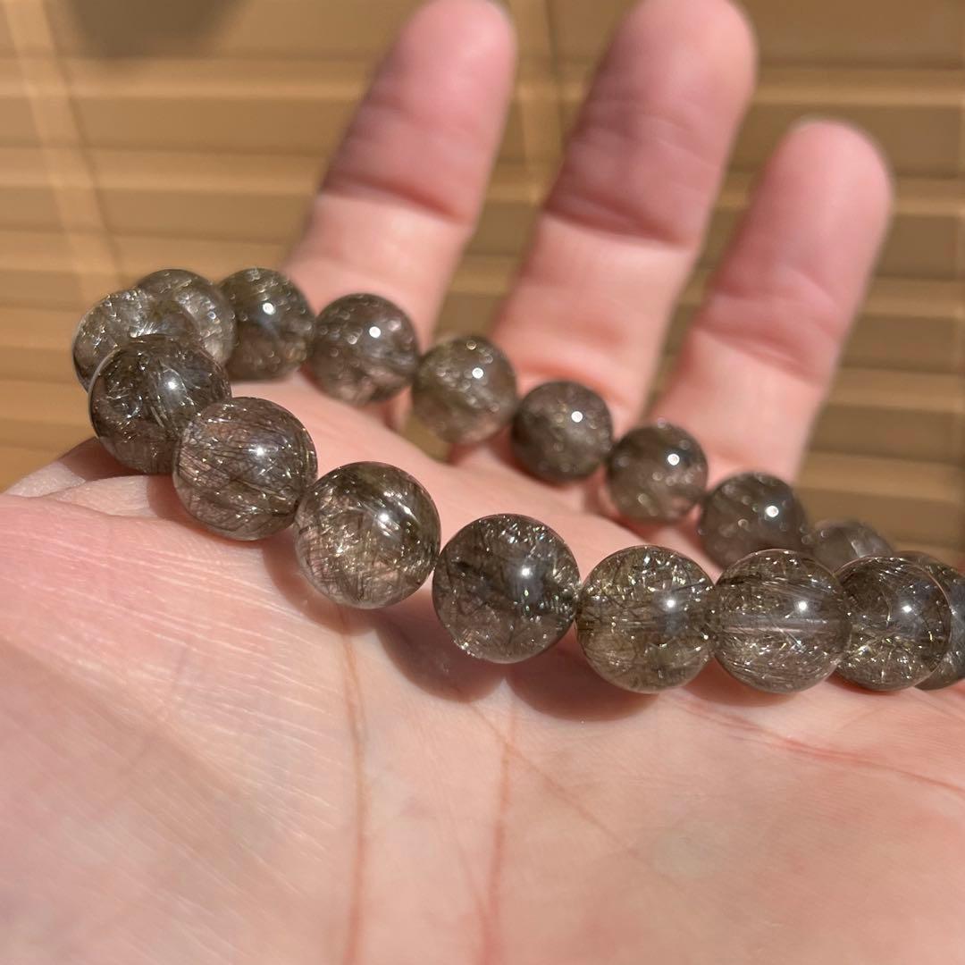 最高級　シルバールチルブレスレット　ルチルクォーツ　6