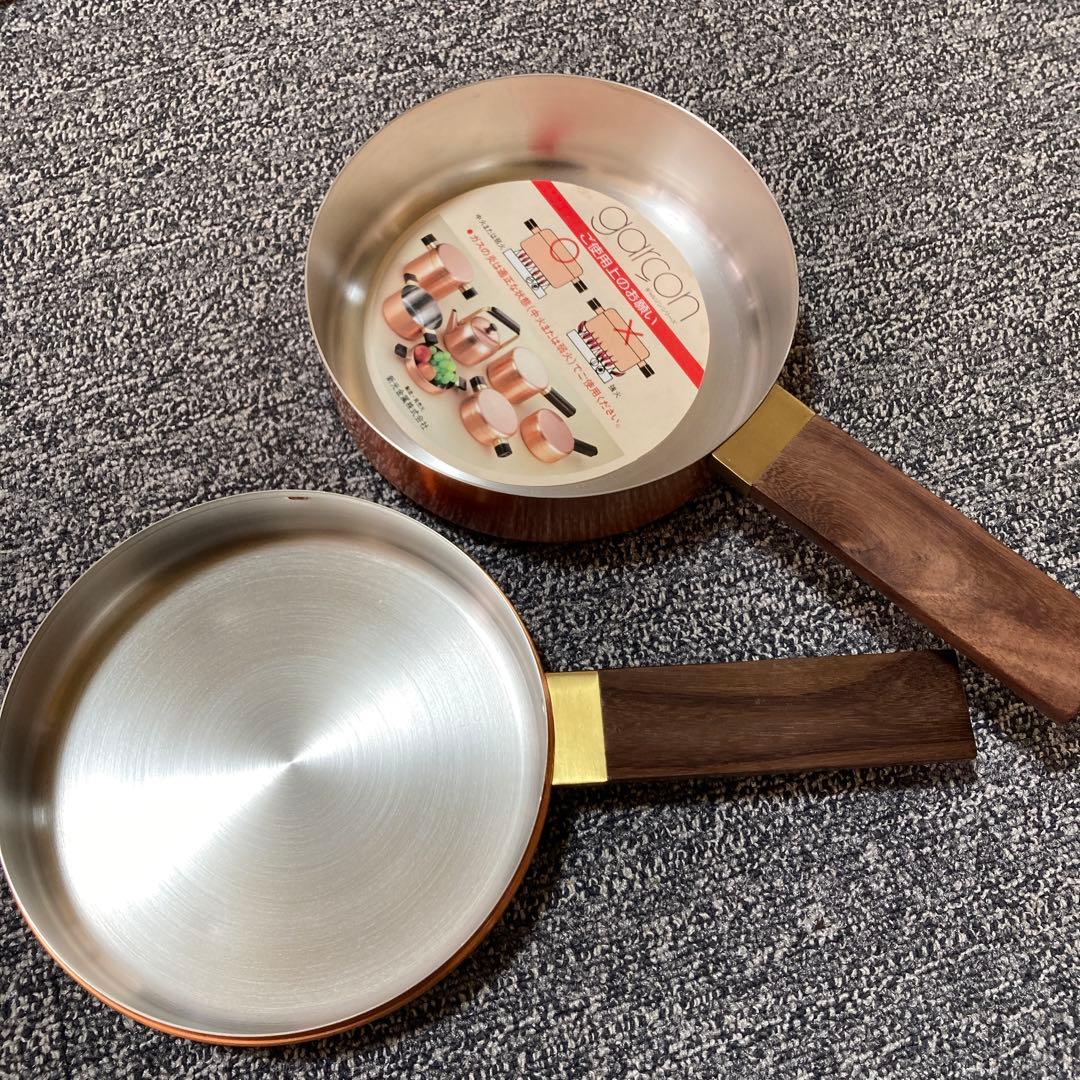 新光金属　ギャルソン　純銅片手鍋 16cm