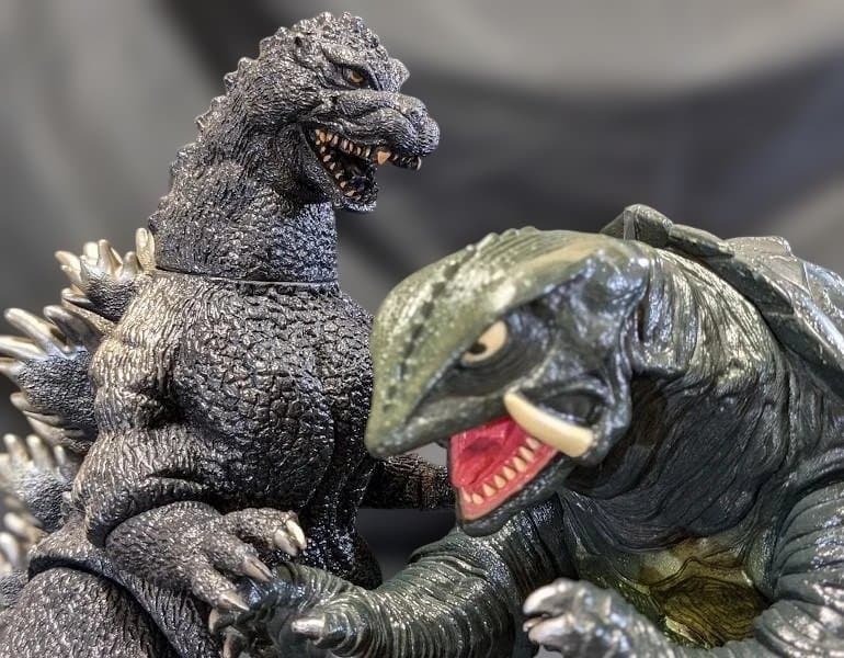 平成ゴジラ1991 ＆ガメラ1995 ビッグスケールソフビ（バンダイ）２体セット