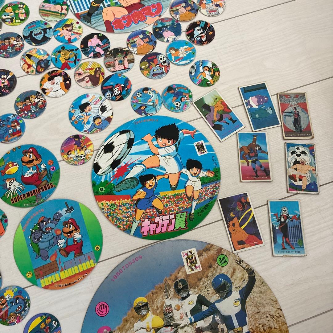 激レア当時物メンコ超大量まとめセット聖闘士星矢キラ・ドラゴンボール初期・マリオ他