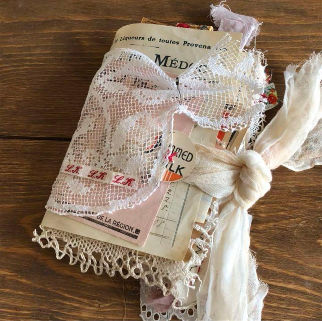 ジャンクジャーナル♡アンティークレース&古文書