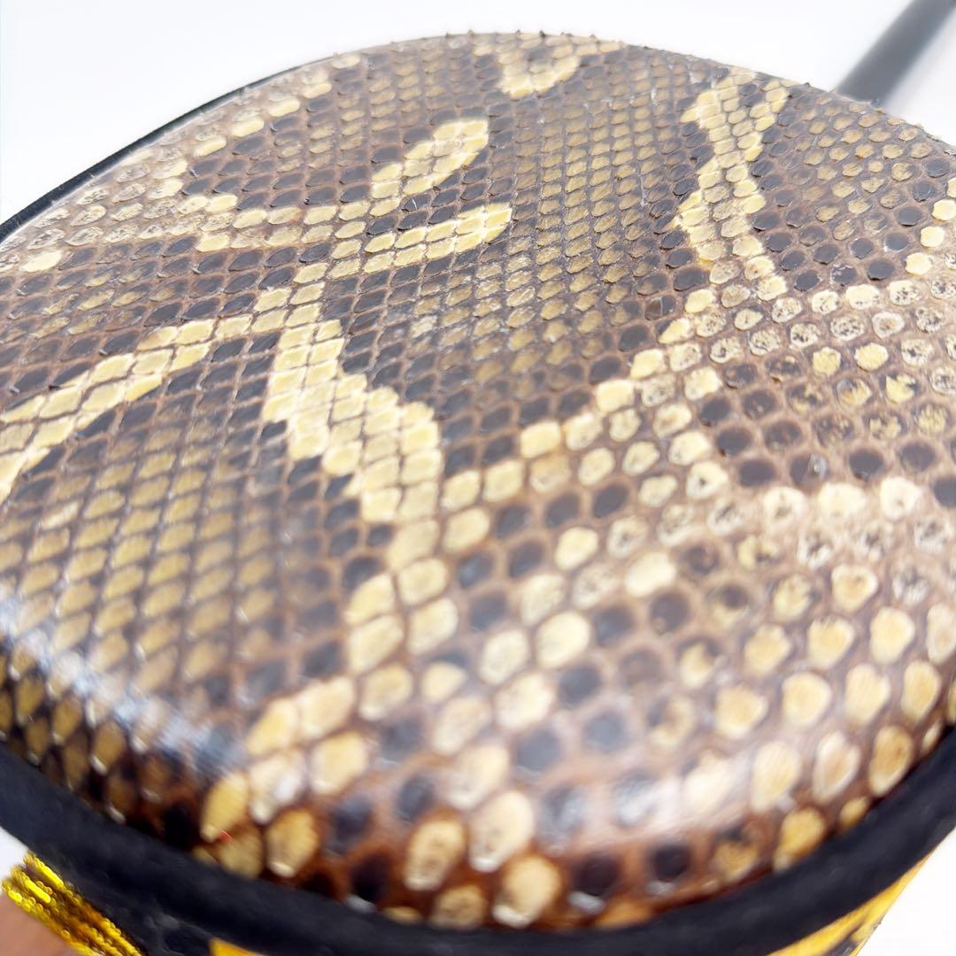 【かずさん専用】沖縄三線 本蛇皮 強化張 真壁型 爪付 ハードケース付 ウマ