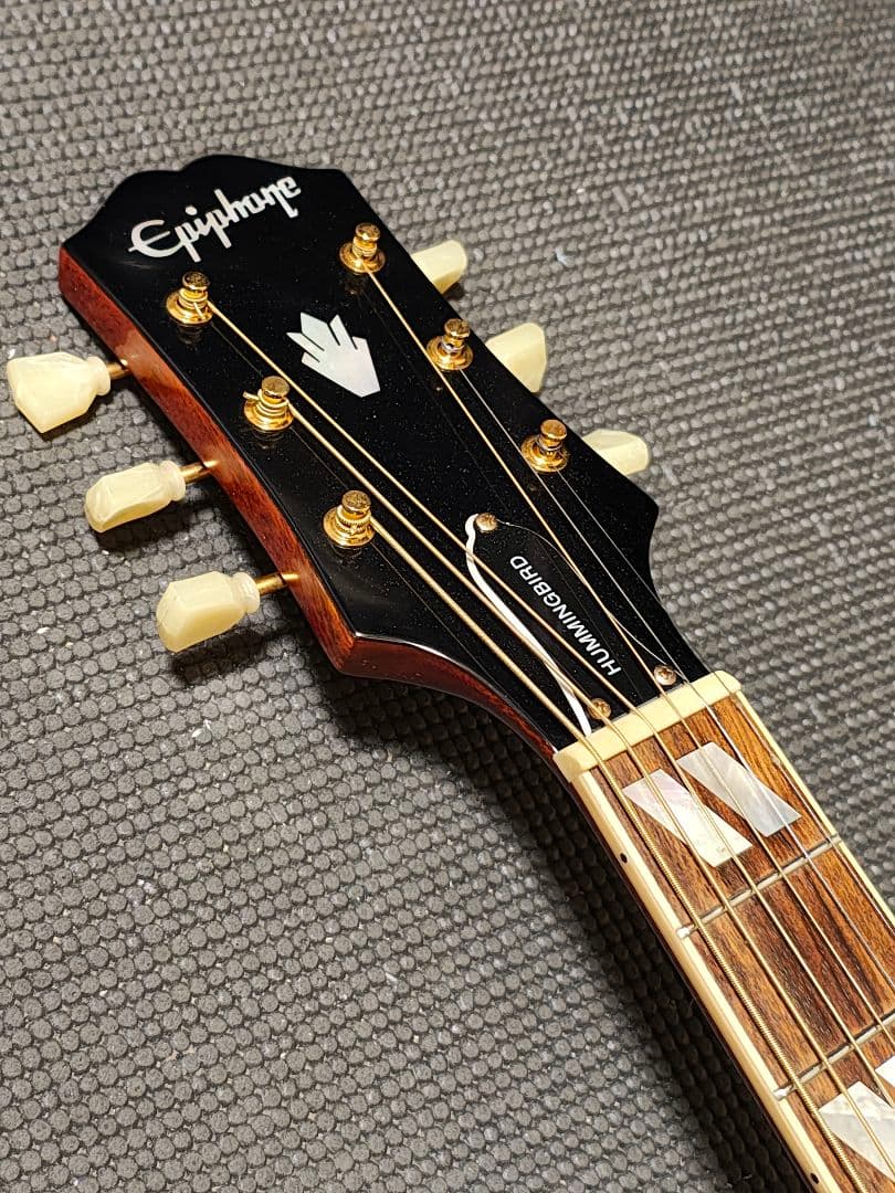 総単板Epiphone Masterbiltハミングバード/極美品ソフトケース