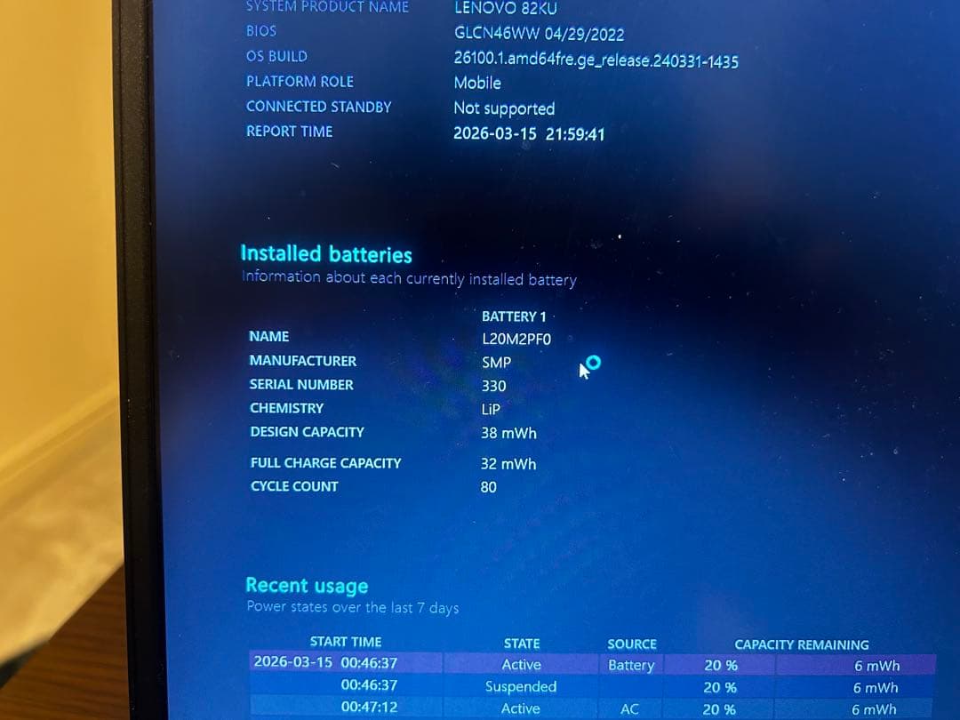 Windowsノート本体 Lenovo ideapad 3 15ALC6 512GB