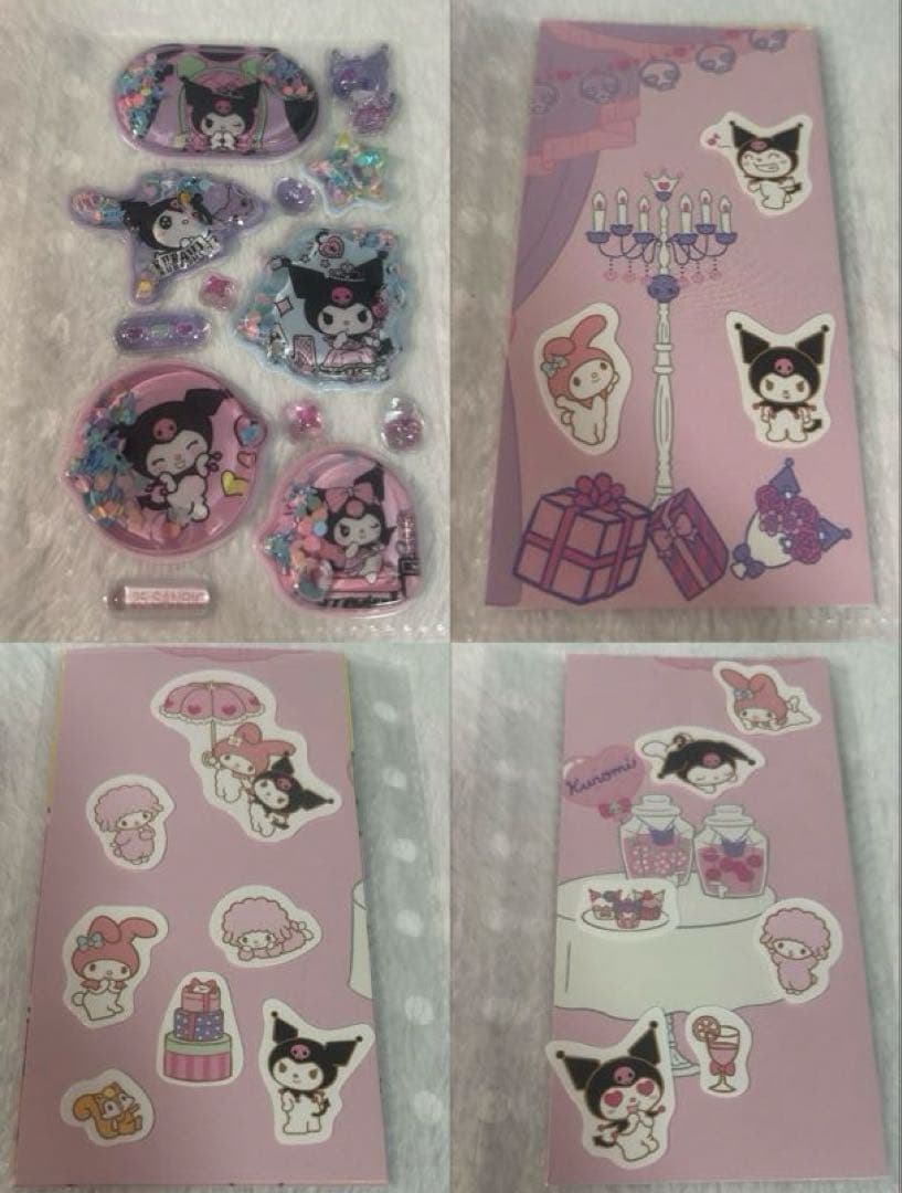 サンリオ ボンボンドロップシール 完成品　シール帳　引退品　うるちゅルシール