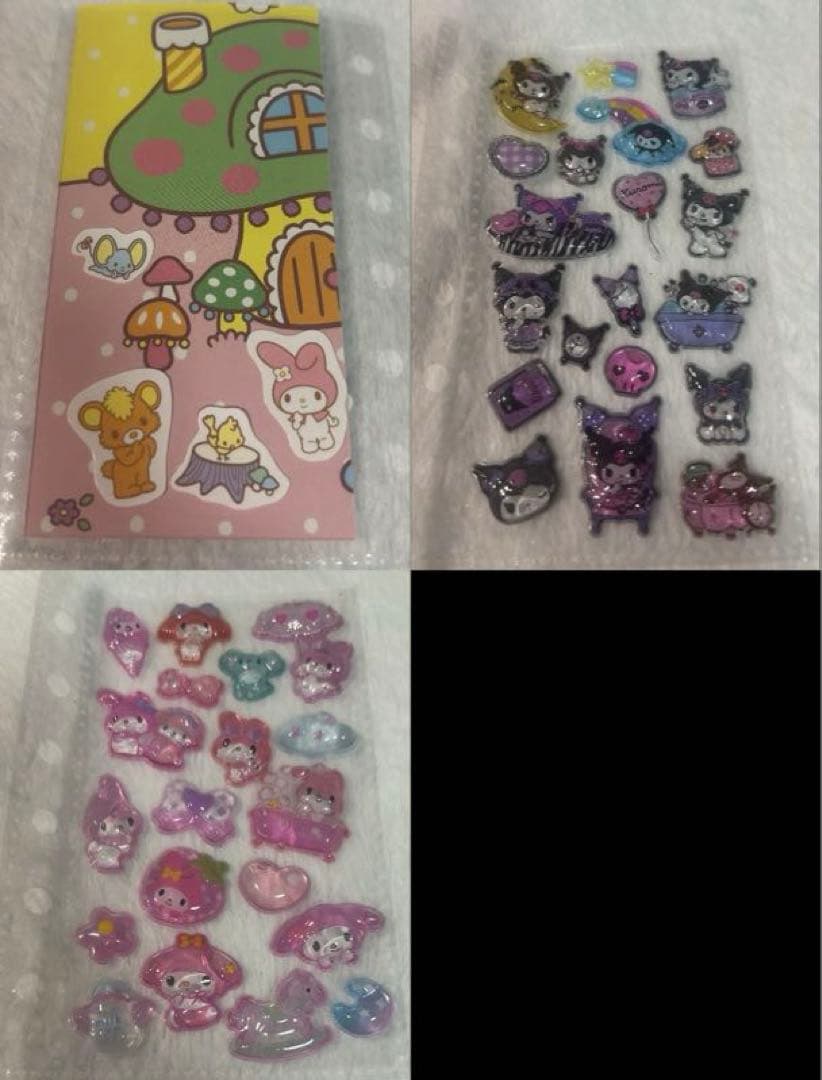 サンリオ ボンボンドロップシール 完成品　シール帳　引退品　うるちゅルシール