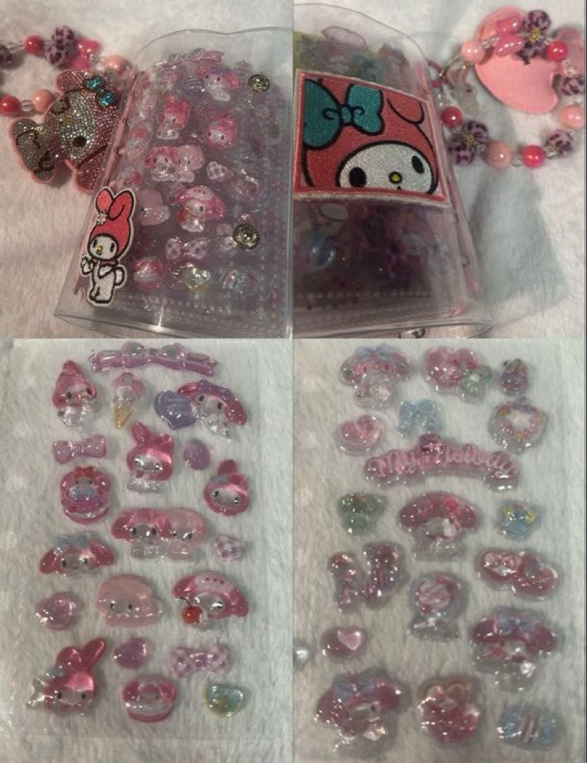 サンリオ ボンボンドロップシール 完成品　シール帳　引退品　うるちゅルシール