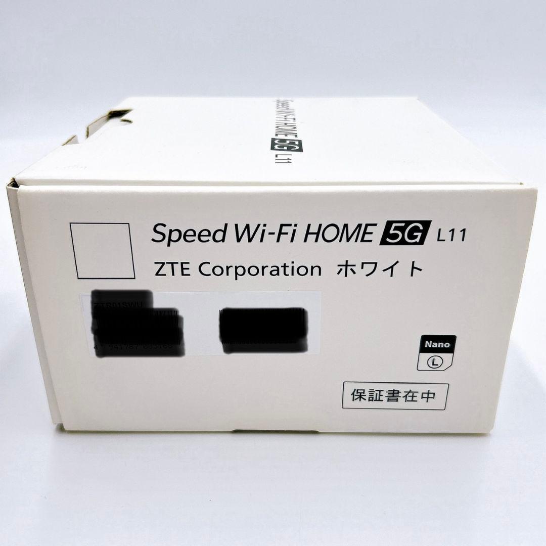 Speed Wi-Fi  5G L11 ZTE ホワイト 動作確認済