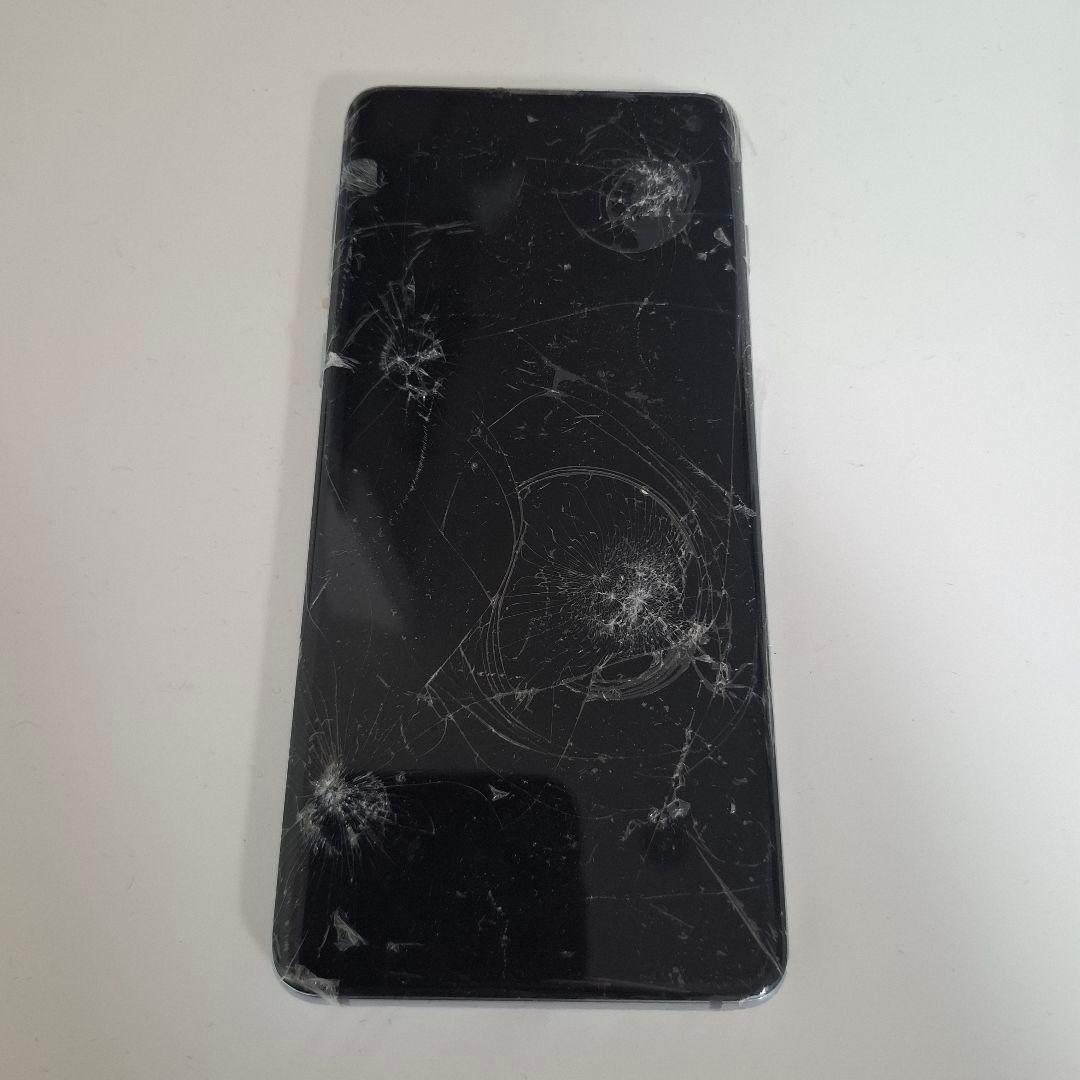 Galaxy S10 ブルー 画面ひび割れ